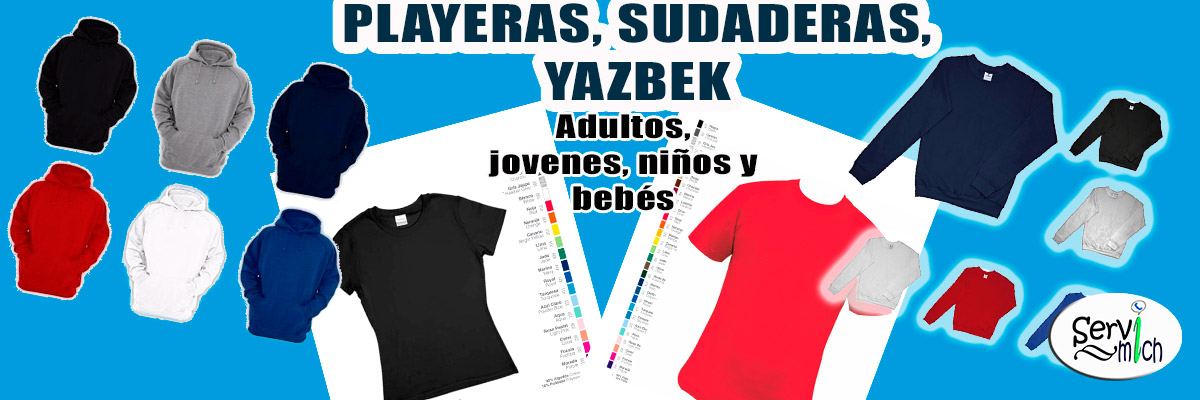 Playera Para Niños (KIDS) Yazbek Cuello Redondo 100% Algodón - SERVIMICH,  su mejor opción
